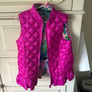 Lilly Pulitzer reversible vest. Size Medium (6-7)